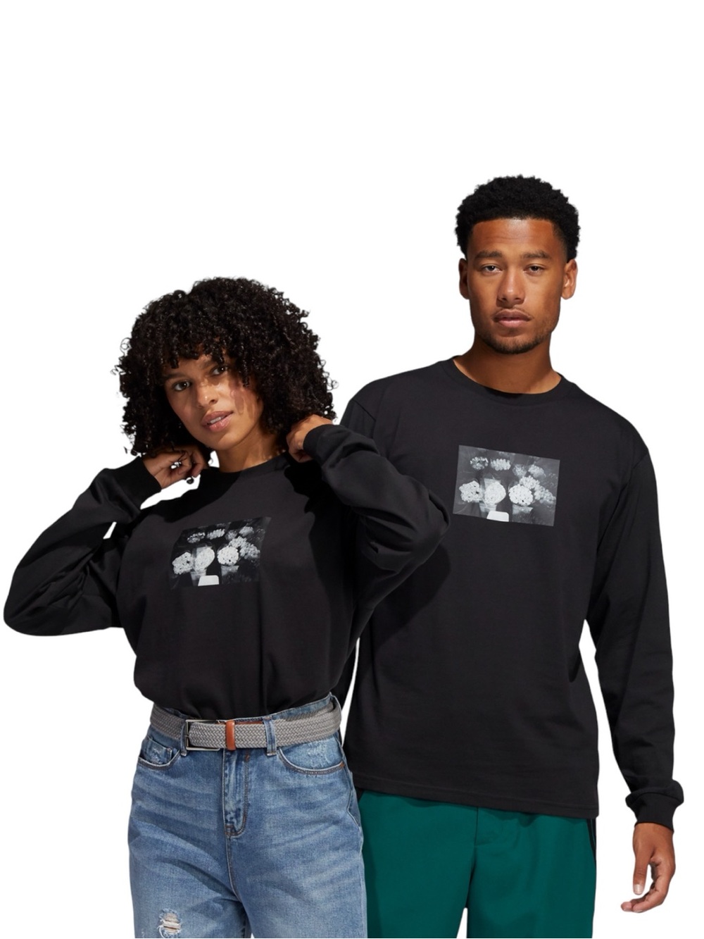 Adidas Originals Zander Photo long Sleeve T-shirt Black Small